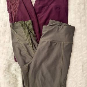 Size M 2 pairs High Waist leggings